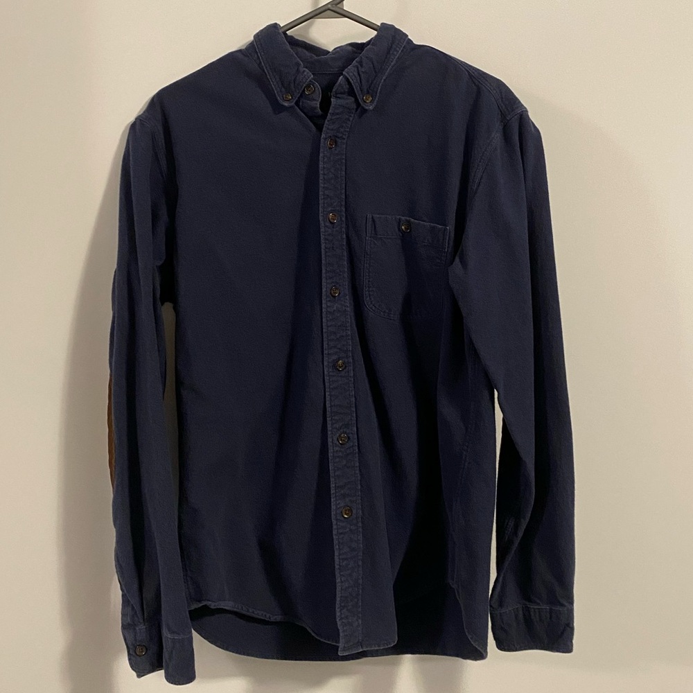 Navy Blue Button Up / Over-shirt